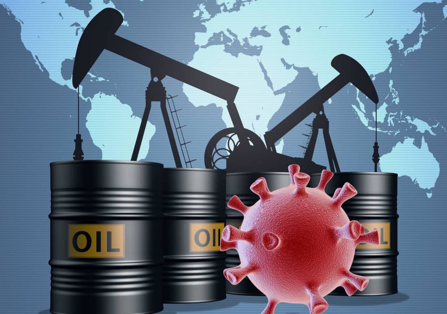 صورة تباين أسعار النفط بفعل مخاوف عرقلة فيروس كورونا للطلب على الوقود