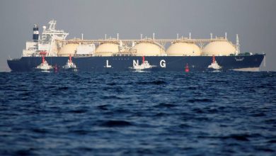 صورة ميناء دمياط يستقبل ناقلة تشحن 66 ألف طن من الغاز المسال إلى الصين